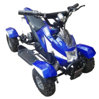 Электроквадроцикл GreenCamel Гоби K22 (36V 500W R4 Цепь) сине-белый
