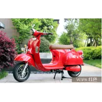 Электроскутер GreenCamel Vespa Style, 72V 3000W R12 быстросъем Красный